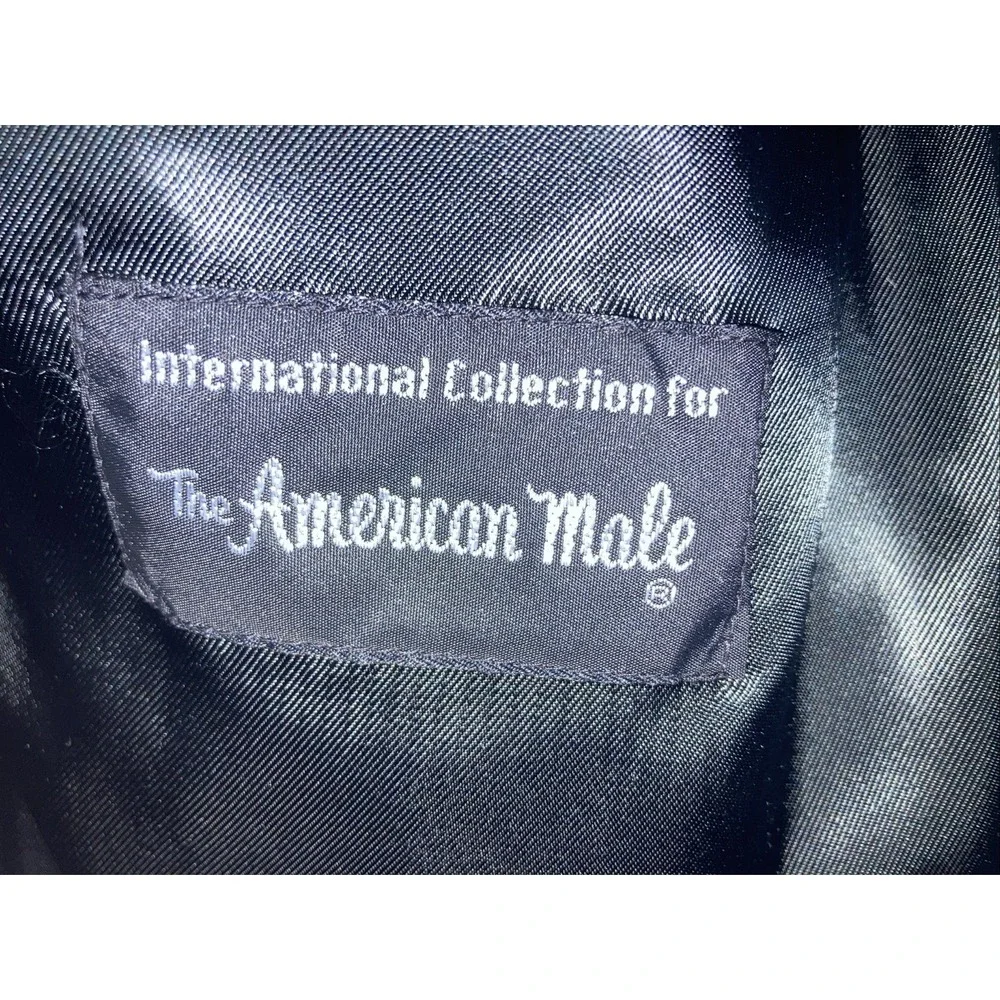 Vintage 80s Pure Wool Overcoat Men's 40R Double Breasted European American Male - Picture 5 of 12